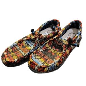NWT Colorful Hey Dude Slip On Shoes